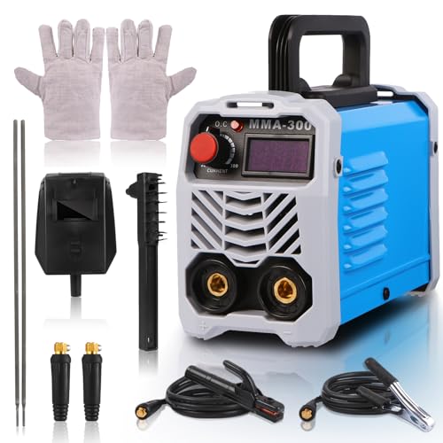 Tobewan MMA Mini schweißgerät 300A, IGBT Inverter Schweissgerät, Elektroden schweißgerät 230V, handschweißgerät,Kompakt, Automatik Hotstart,Überhitzungsschutz, Arc Force und Anti-Stick