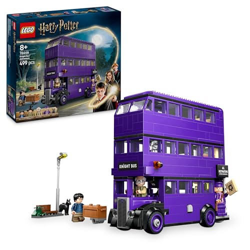 LEGO Harry Potter Abenteuer mit dem Fahrenden Ritter - Spielzeug aus der Zauberwelt mit 5 Minifiguren und Zubehör mit Zauberstäbe – Geschenk für Mädchen und Jungen ab 8 Jahren – 76446
