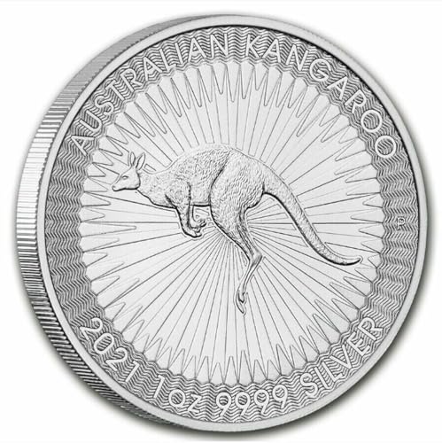 REZAJDUIE Gedenkmünze Australien Känguru 2021 1OZ Silbermünzen Tiermotiv Sammlerstück Geschenk Heimdekoration