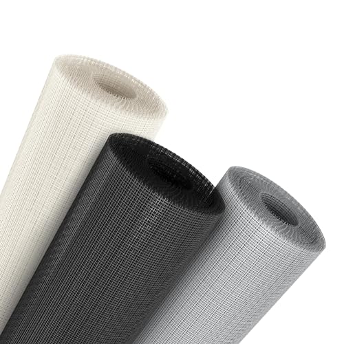 Fliegengitter Fliegenentz aus Fiberglas in Schwarz Insektenschutz, Fensterfliegengitter, Fensterfliegennetz, Insektenschutz Balkon Grösse 120x250cm(120 x 250 cm, schwarz)