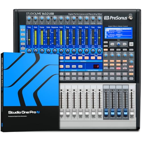 PreSonus StudioLive 16.0.2 USB, Digitalmischer für Performance und Aufnahme