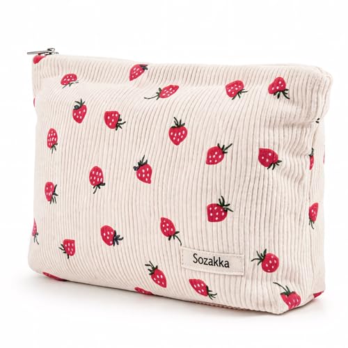 Kleine Kosmetiktasche Damen, Cord Schminktasche, Kleine Kulturtasche Damen, Makeup Bag, Cosmetic Bag, Kosmetik Tasche, Make Up Tasche, Schminktasche Klein, Kulturtasche Klein
