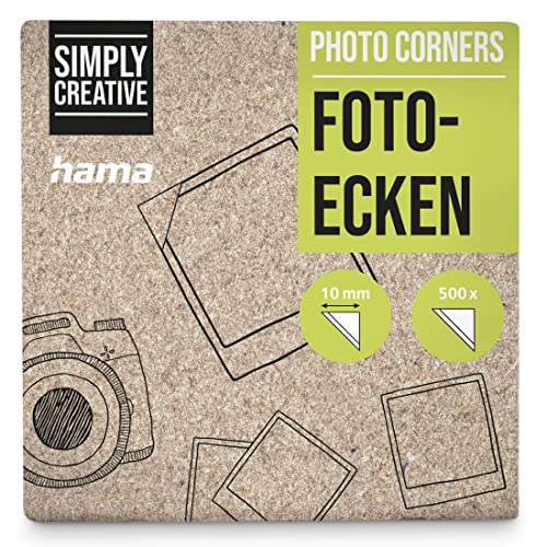 Hama Fotoecken (500 Stück, selbstklebend) transparent, weiß, 00007107