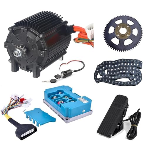 Kunray Elektromotor 72V 5000W Motor Hohe Leistung Verbesserter 6800 U/min