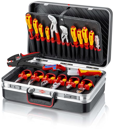KNIPEX Werkzeugkoffer Vision24 Elektro, 20-teilig, 24 l Volumen, 00 21 20