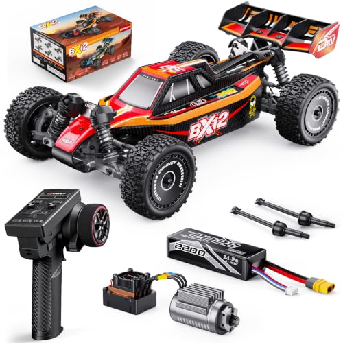DIKAVEY 1/12 bürstenlose RC-Autos für Erwachsene, Max 50 MPH schneller RC-Buggy, All-Terrain-Hochgeschwindigkeits-Fernbedienungsauto, Hobby-Offroad-RC-Truck, 4x4-Trucks mit 3S-Batterie