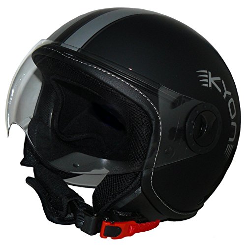protectWEAR Jethelm Motorradhelm im Pilotendesign H710-Streifen - XS