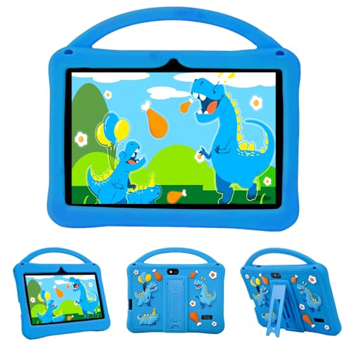 Veidoo 7-Zoll-Android-Tablets für Kinder, 2 GB RAM, 32 GB ROM, aiwawa Apps Elternsteuerung, Lernspiele, WLAN, Dual-Kamera, Silikonhülle (blau)