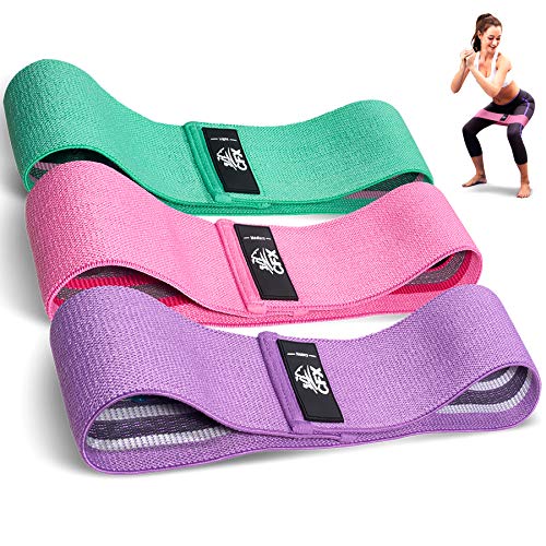 CFX Resistance Hip Bands, Fitnessbänder Set Yogagurt in 3 Zugkraftstärken Trainingsband Yogaband ALS Widerstand und Unterstützung fürs Beintraining, Krafttraining und Klimmzüge