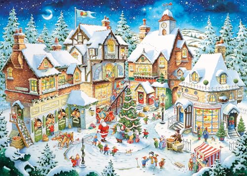 Ravensburger Puzzle 12001271 - Weihnachtsdorf - 1000 Teile Puzzle für Erwachsene und Kinder ab 14 Jahren, Weihnachts-Edition