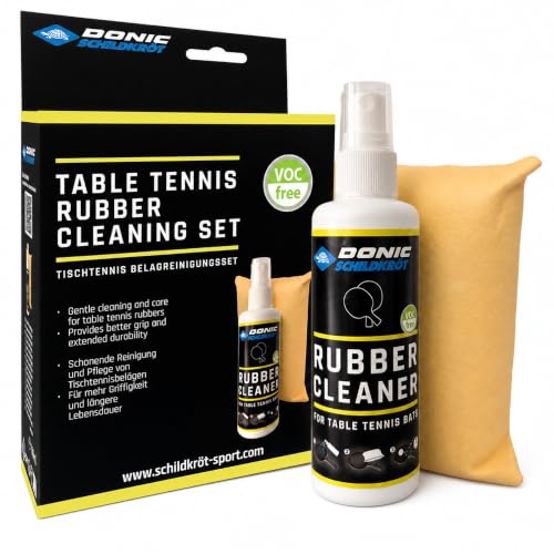 Donic-Schildkröt Tischtennis Reinigungsset, 100 ml, mit Reinigungsschwamm