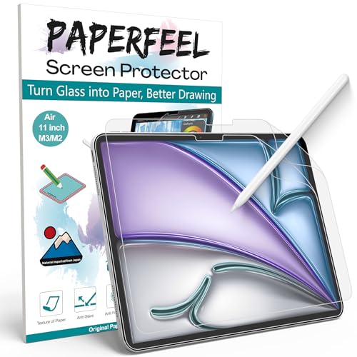 2 Stück Folie für iPad Air 11 Zoll M4 M3 M2 2026 2025 2024 Schutzfolie, Matt Papier Displayschutzfolie zum Schreiben Zeichnen - Blendfreiem, Anti Fingerabdruck, Anti-Kratzer, Einfache Installation