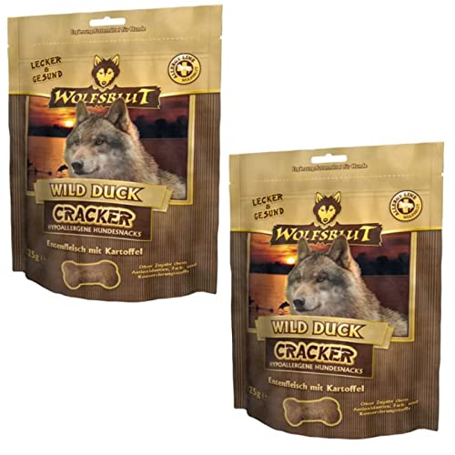 Wolfsblut Cracker Wild Duck Snack für Hunde - Doppelpack - 2 x 225g