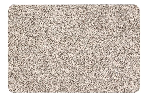 andiamo Fußmatte Samson Türmatte Sauberlaufmatte für Innen- und überdachter Außenbereich waschbar mit rutschfester Unterseite 40 x 60 cm beige