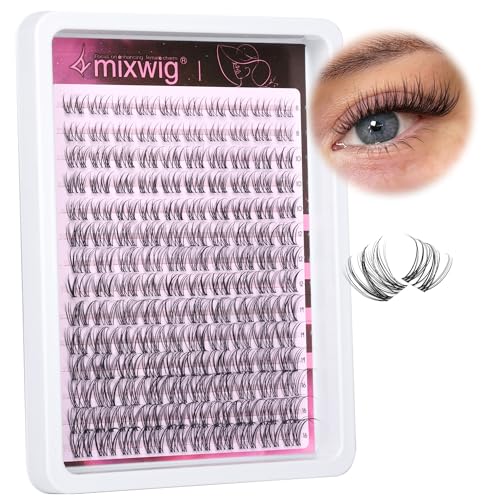 Wispy Lash Clusters Natural Lash Extension Invisible Band Eyelash Clusters Extension C Curl 140Pcs Natural Individual Lashes
