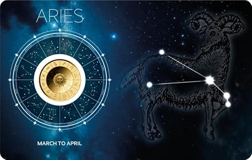 DEUTSCHER MÜNZEXPRESS Widder | Zodiac Signs - Sternzeichen | Sammlermünze | Feingold | Mehrwertsteuerfrei | In Coincard | Mit Echtheitszertifikat