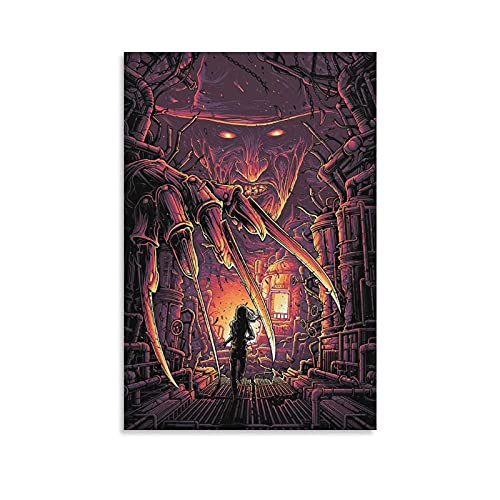 GNKIO Horror Movie Animation Freddy Leinwand Kunst Poster und Wand Kunst Bild Druck Moderne Familie Schlafzimmer Dekor Poster 12x18inch(30x45cm)