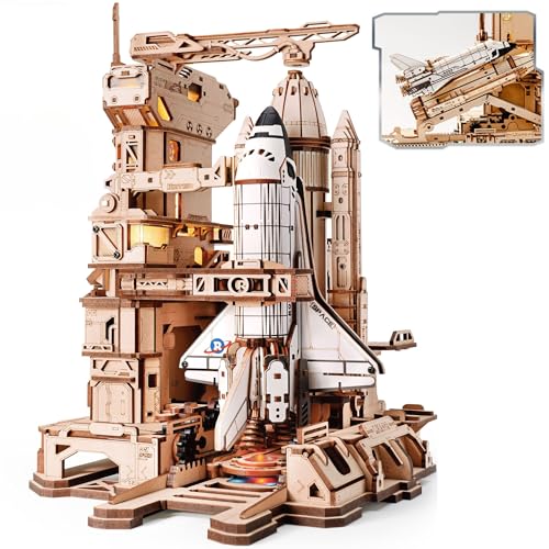 ROKR 3D Holzpuzzle Erwachsene Raumfähren Modellbausatz STEM Geschenkidee für Männer (Space Shuttle LKA02)