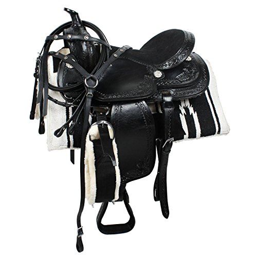 SILVER STAR Sattel Western Amigo komplett schwarz 16