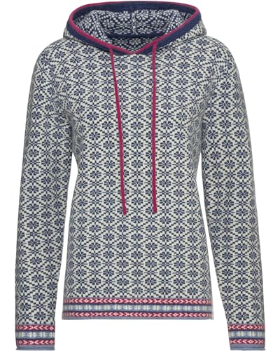 Reitmayer Jacquard-Kapuzenpullover Blau 38