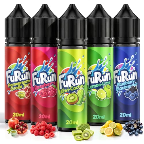 FURUN Aromakonzentrat 5 x 20 ml, Lebensmittelaroma für DIY-Getränke