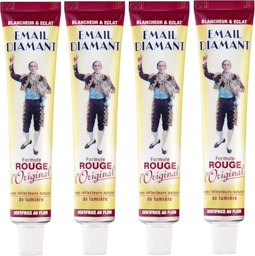 Email Diamant Zahnpasta, Rot, 75 ml, 4 Stück
