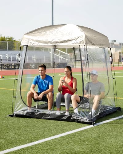 Abahub Zelt 2-3 Personen Kuppelzelt Transparent, Wasserdicht Winterfestes Sportzelt Pop Up Bubble Zelt, tragbares Außenzelt Outdoor mit Tragetasche für Sportspiele, Camping, Angeln, Anfeuern