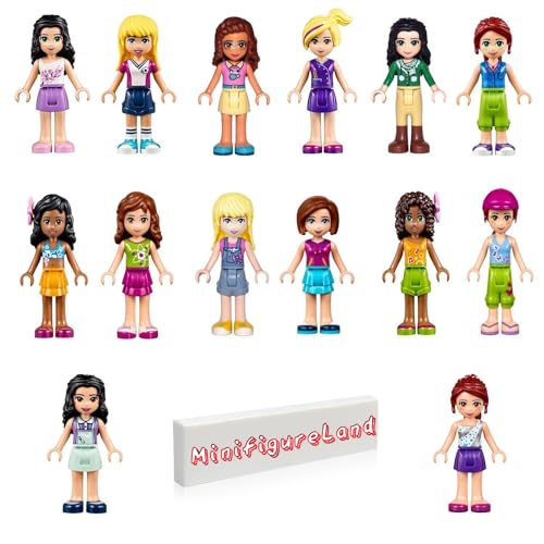 LEGO Friends Mädchen Mädchen Minifiguren - Los von 6 zufälligen Figuren (keine Duplikate)