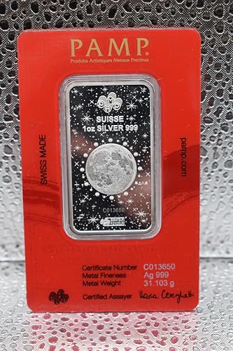 1 Oz Lunar Legend des Herstellers PAMP, Series 2025 Jahr der Schlange Silberbarren .999 Feinsilber, Legend of the White Snake Design