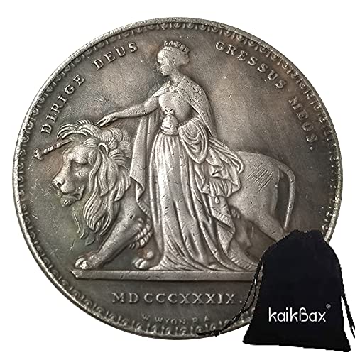 YunBest United Kingdom Old Coins – Britische Silbermünze – 1839 Queen Victoria – BestShop nicht umlaufender Staat