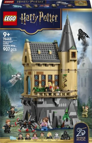 LEGO Harry Potter Schloss Hogwarts: Krankenflügel 76463 | Spielzeug ab 9 Jahren für Mädchen, DIY Set mit 7 Minifiguren, Modellbau mit Hermine und Ron Figuren, Geschenk, 907 Teile
