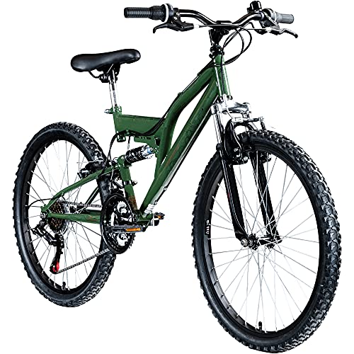 Galano FS180 24 Zoll Jugendfahrrad Mountainbike MTB 18 Gänge ab 8 J