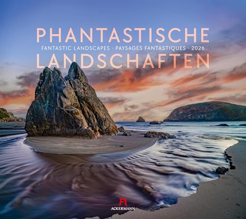 Phantastische Landschaften Kalender 2026 | Bildgewaltiger Natur-Kalender im großen Querformat (54x48 cm) | Beeindruckende Landschaften aus aller Welt