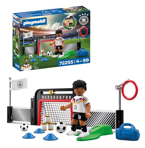 PLAYMOBIL | DFB | Trainings-Station Felix Nmecha | Fußball WM Spielfigur mit Schussfunktion | 72255