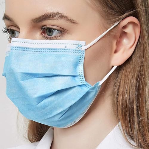 Deutsche Marke Masken Mundschutz,Einwegmasken,Chirugische OP-Masken nach EN 14683 IIR (50 Stück)