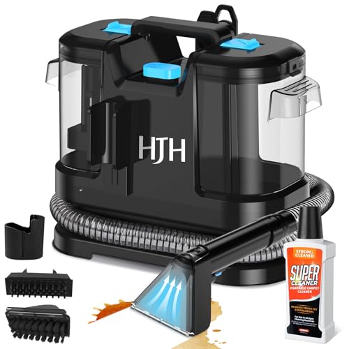 Polsterreiniger Gerät Nassauger, 450W 12kPa Teppichreiniger Waschsauger, Nasssauger Polsterreiniger, Kompakter Teppichreiniger und Textilreiniger – Waschsauger für Teppich, Polster Autositze & Sofa