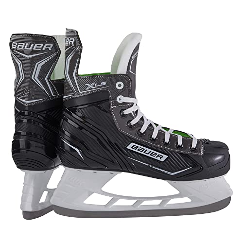 Bauer Herren Schlittschuhe X-LS für Eishockey, Eislaufschuhe Größe 43 Edelstahlkufen