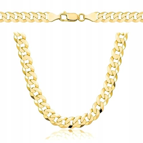 Amar Luxury ketten für herren gold 925/585 14k, kette herren - halskette herren, panzerkette herren 925 silber mit gold 14k, königskette- herren schmuck, italienische Qualität