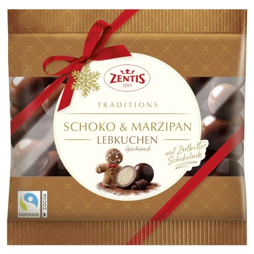 Zentis Marzipan-Kugeln schokoliert Typ Lebkuchen 100 g, Weihnachtsedition