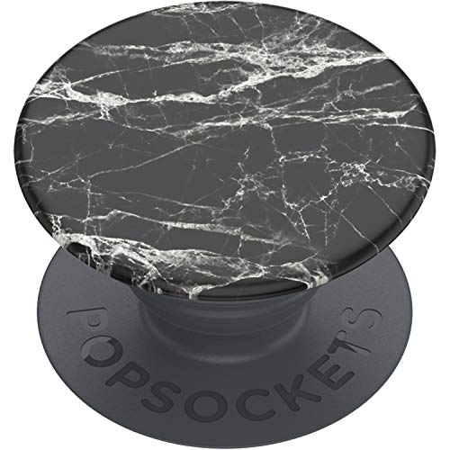 PopSockets: PopGrip Basic - Ausziehbarer Sockel und Griff für Smartphones und Tablets [Top Nicht Austauschbar] - Mod Marble Black