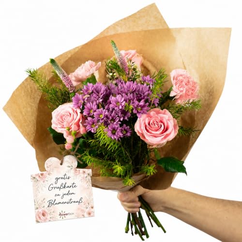 Blumenstrauß 'Garden Romance' - Größe S - Länge ca. 40 cm - Strauß frischer Blumen