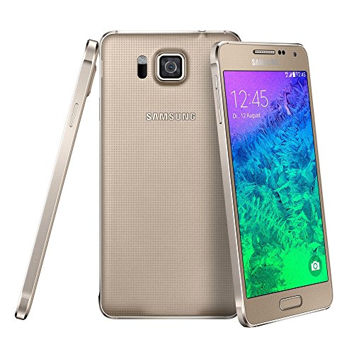 Samsung Galaxy Alpha (11,90 cm (4,7 Zoll) Super-AMOLED-Display, Octa-Core-Prozessor, 12-Megapixel-Kamera, Android) gold