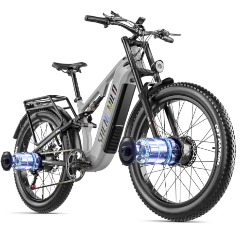 shengmilo S600pro Doppelmotor Elektro-Mountainbike, 48V25AH Batterie 7 Gang Ölbremse ebike, Dual Shock Elektrofahrrad, DREI Fahrmodi