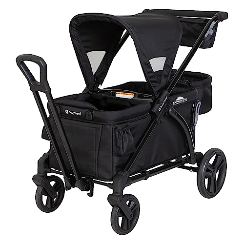 Baby Trend Expedition 2 in 1 Kinderwagen Wagon Plus Ultra Black Schiebe und Ziehfunktion Sitz f�r 2 Kinder Gro�es Staufach UPF 50+ Verdeck Einfach faltbar