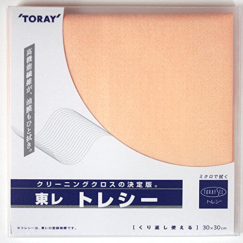 Wischen Toure Toraysee Mikrofaser Gl_ser einfarbig 30 x 30 cm (Pfirsich) (Japan-Import)