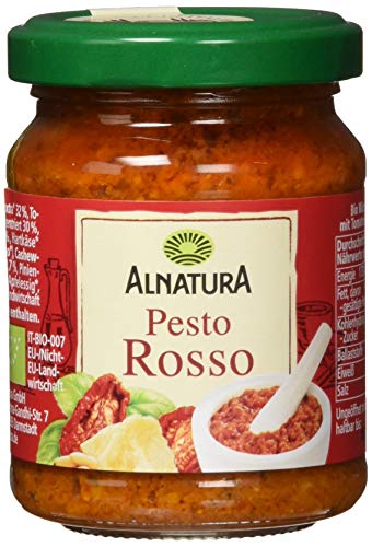 Alnatura Bio Pesto Glas, Rosso, 125g