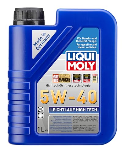 LIQUI MOLY Leichtlauf High Tech 5W-40 | 1 L | Synthesetechnologie Motoröl | Art.-Nr.: 3863