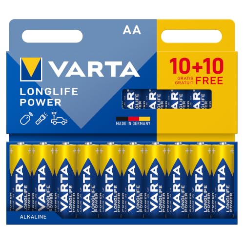 VARTA Batterien AA, 20 Stück (10+10), Longlife Power, Alkaline, 1,5 V