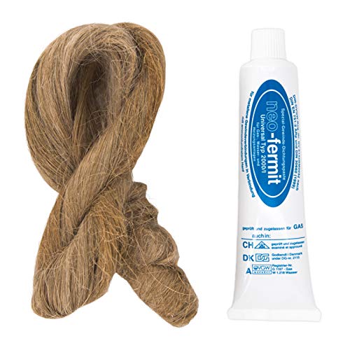 Gewinde-Dicht-Set: Dichtungshanf 50g Spule + neo-fermit Dichtungspaste 90g