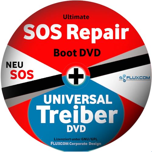 SOS Repair & Treiber Boot DVD für Win 10 & 7 & 8 + XP, das Original